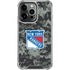 NHL New York Rangers Camo iPhone 16 Pro Clear Case